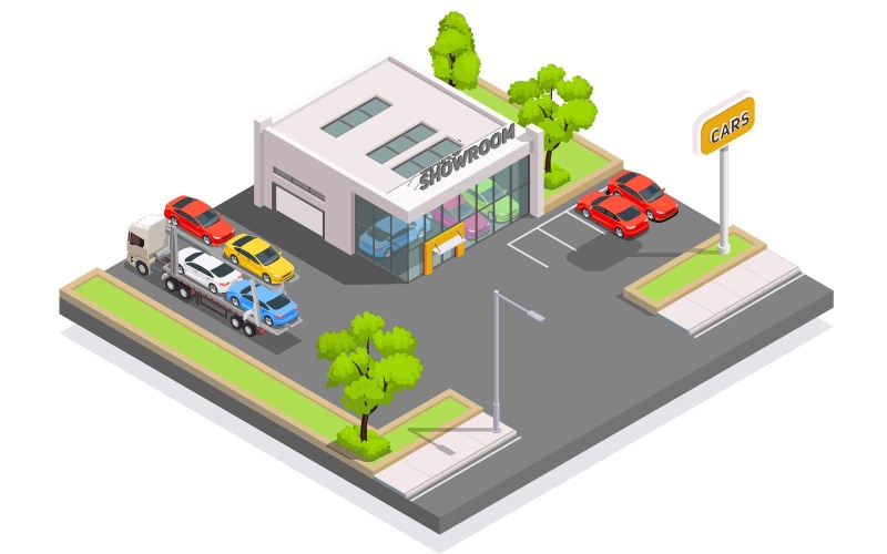 Car Ownership Usage Isometric 201120133 Vector Illustration Concept