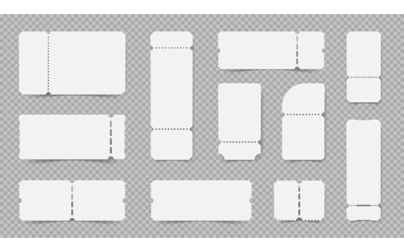 Jeu Transparent Billet Vide Réaliste 201151803 Concept Illustration Vectorielle