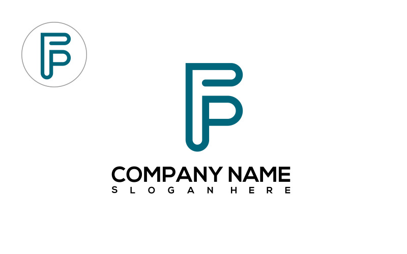 Bokstaven FP - Logotypmall