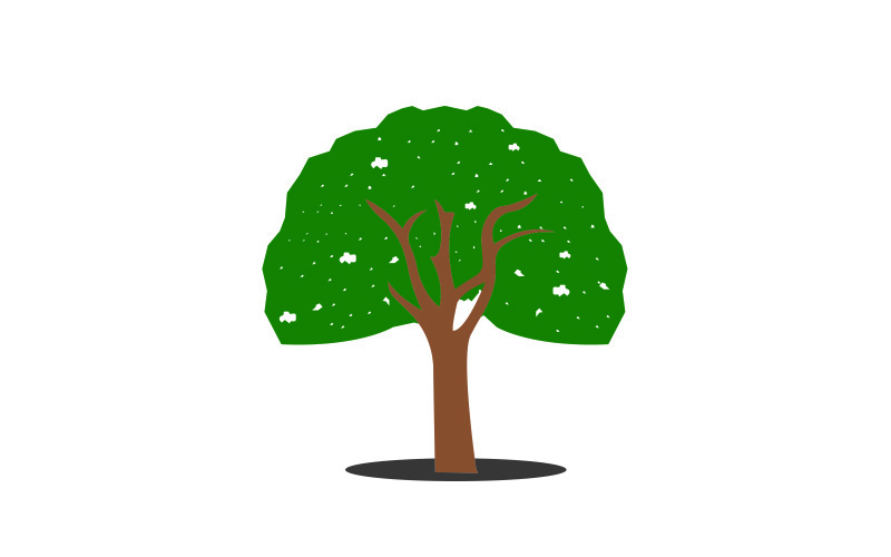 Modello di logo vettoriale albero
