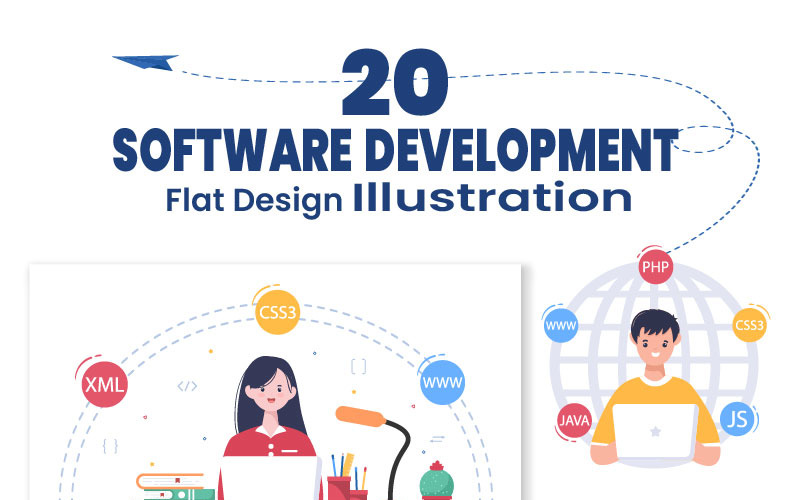 20 Szoftverfejlesztés és programozás illusztráció