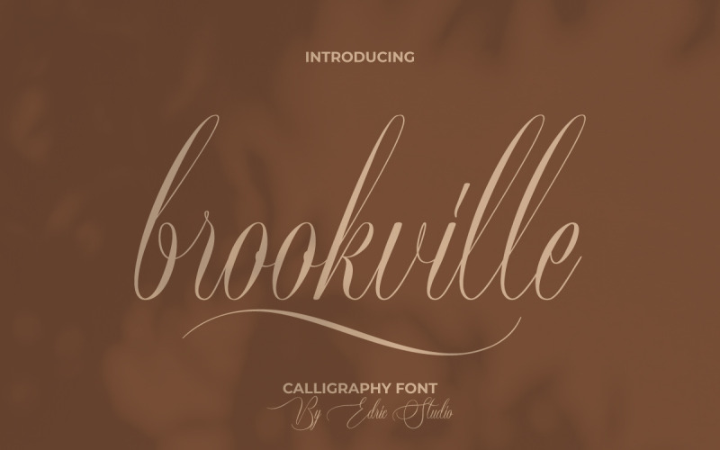 Brookville kalligrafi teckensnitt