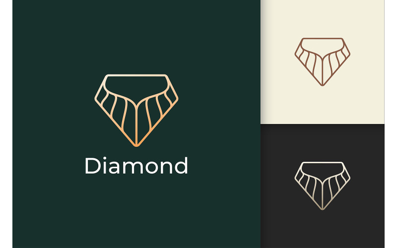 Cura di bellezza di lusso o logo cosmetico