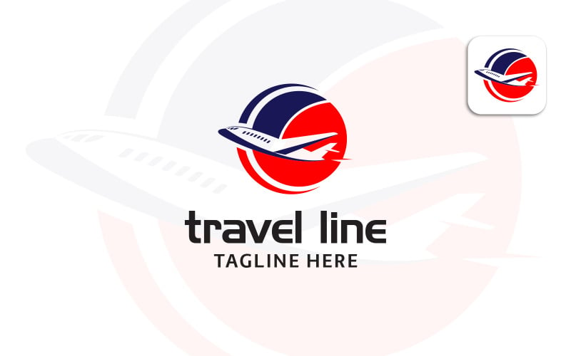 Flygplan Logo Design vektor för företag eller flygbolag Logo Design Travel Group