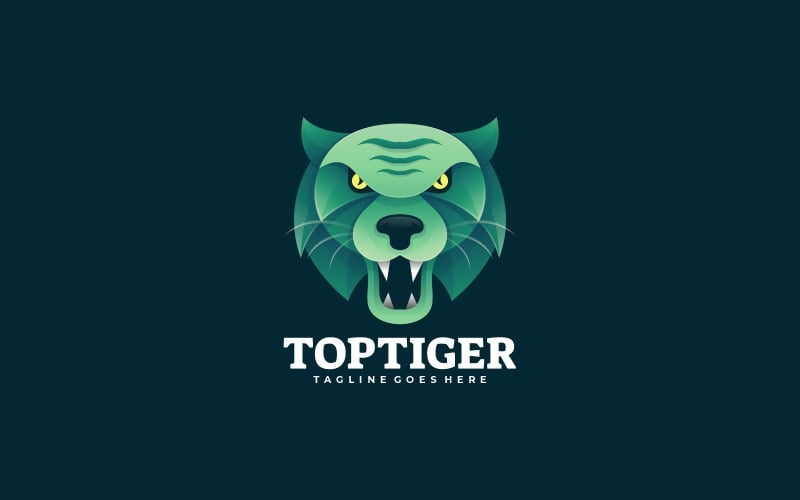 Nejlepší styl loga Tiger Gradient