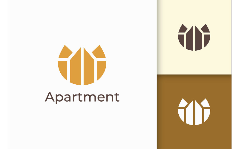 Простой логотип недвижимости или квартиры