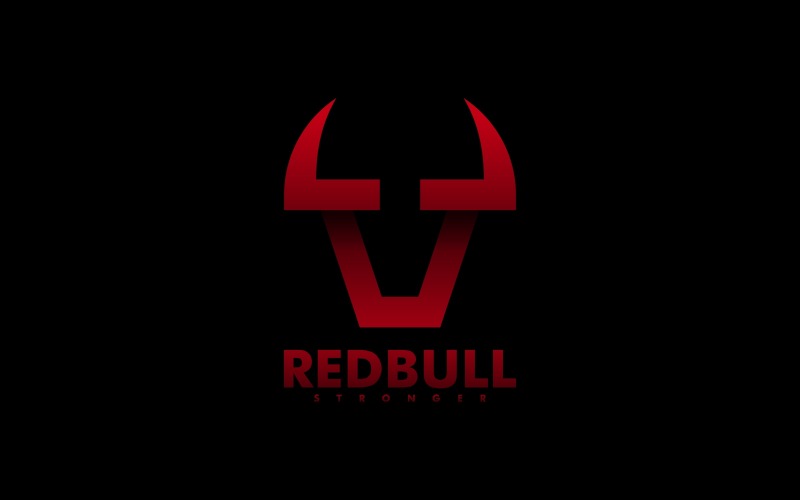 Стиль логотипу Red Bull Gradient