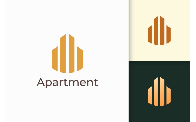 Jednoduché a moderní logo nemovitosti nebo bytu