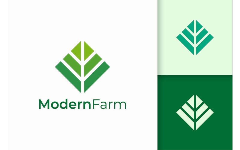 Modern and Minimalist Farming or Agriculture Logo