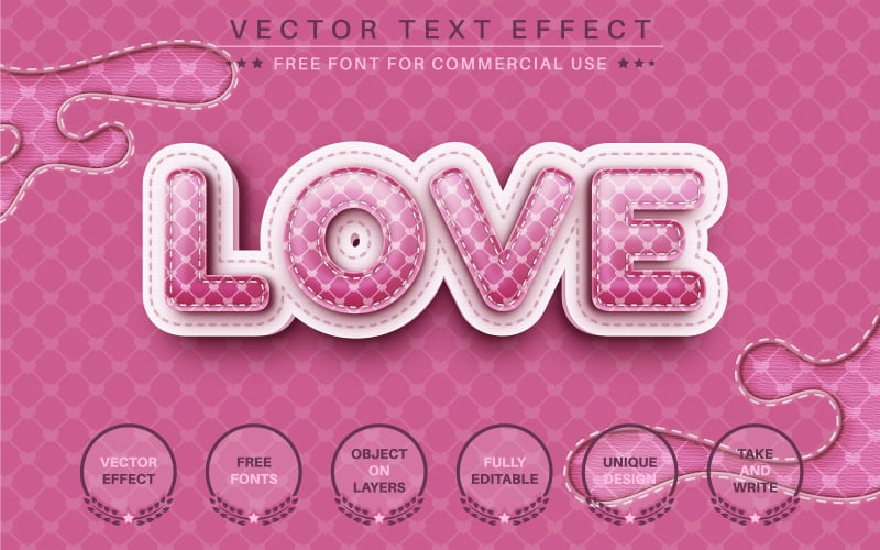 Textile Tartan - editable text effect, font style, Graphics Illustration