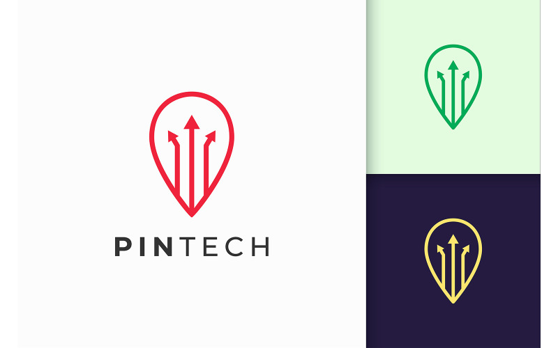 Pin Logo in Simple Represent Map
