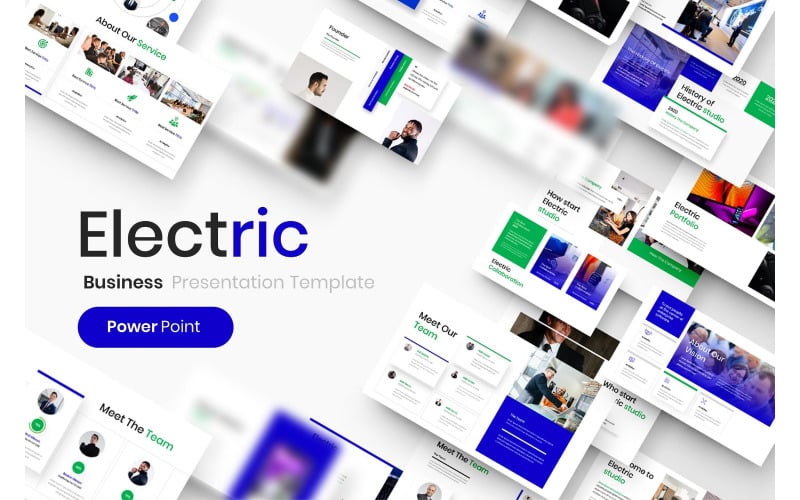 Eléctrico - Plantilla De PowerPoint Para Empresas