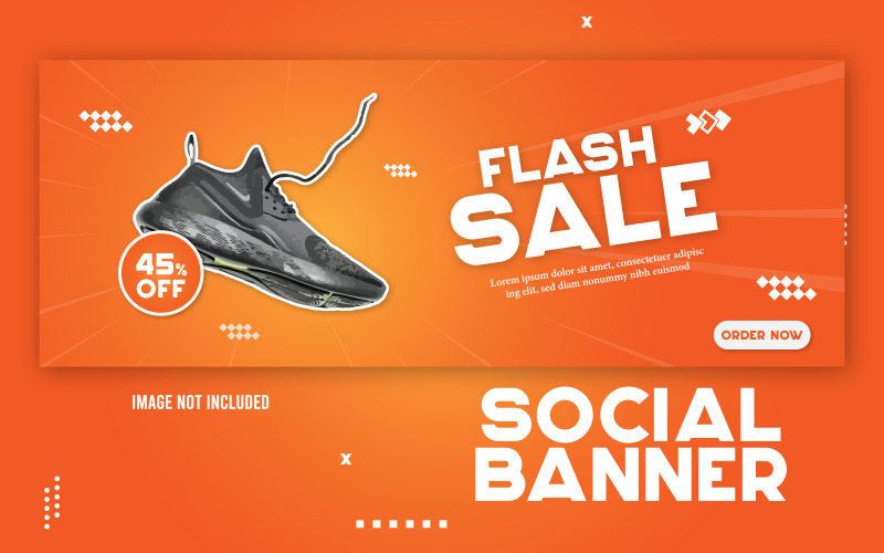 Flash Sale Werbebanner Vorlage