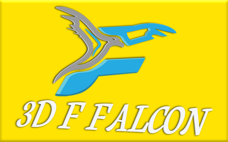 3D F Falcon Obchodní Kreativní Logo