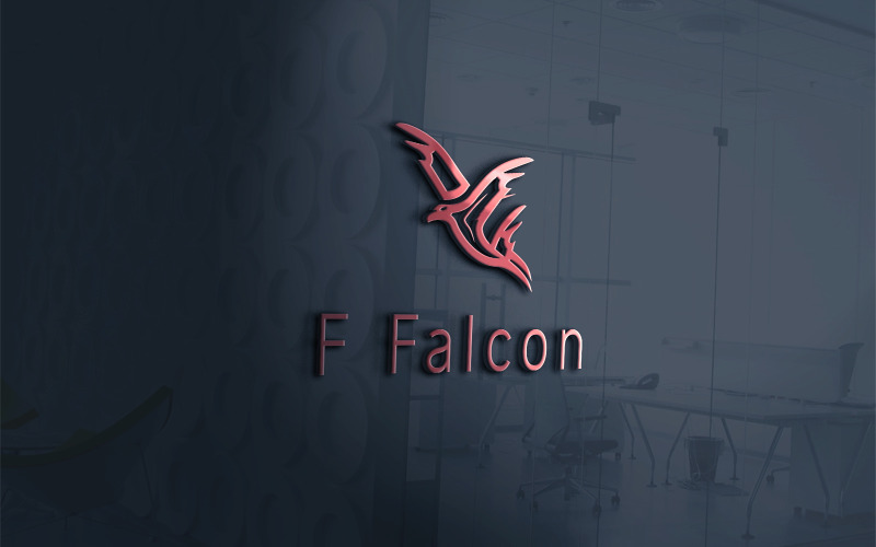 F Falcon obchodní kreativní logo