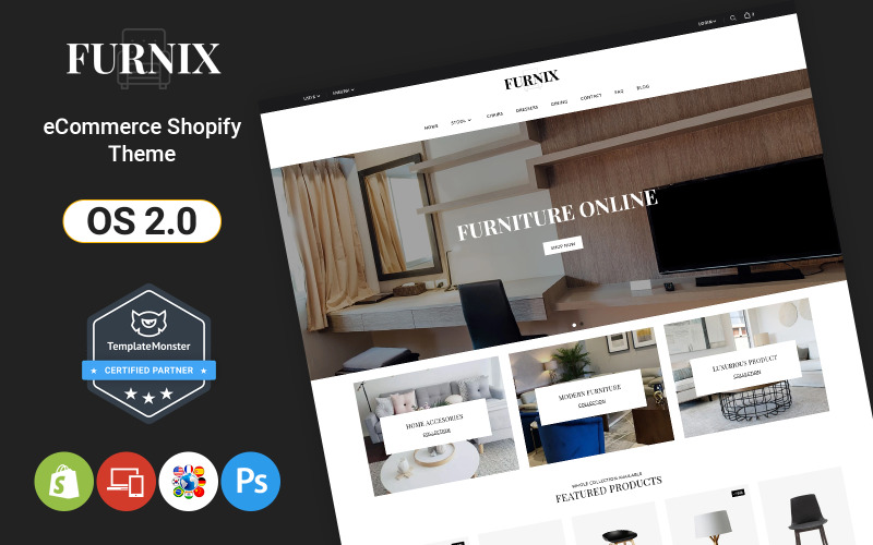 Furnix - Möbler och inredning Shopify-tema