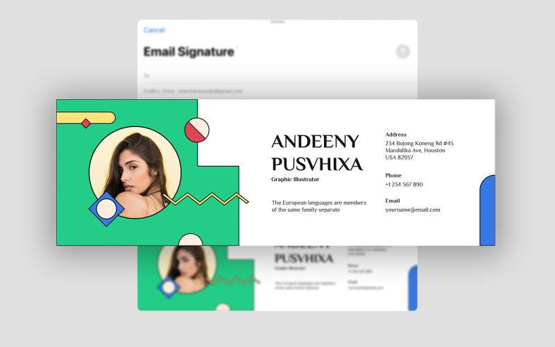 Memphis E-Mail-Signaturvorlage