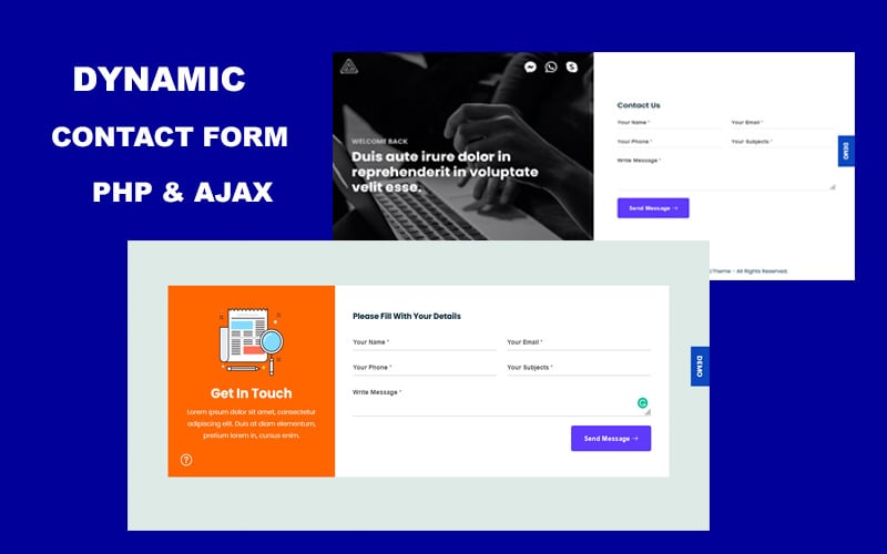 QuickForm - Dynamisk HTML5-mall för kontaktformulär