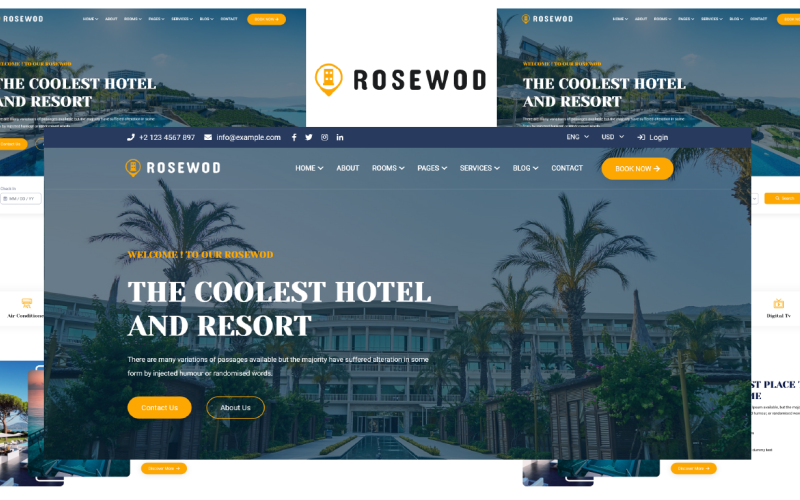 Rosewod - Hotel & Resort HTML5 Template