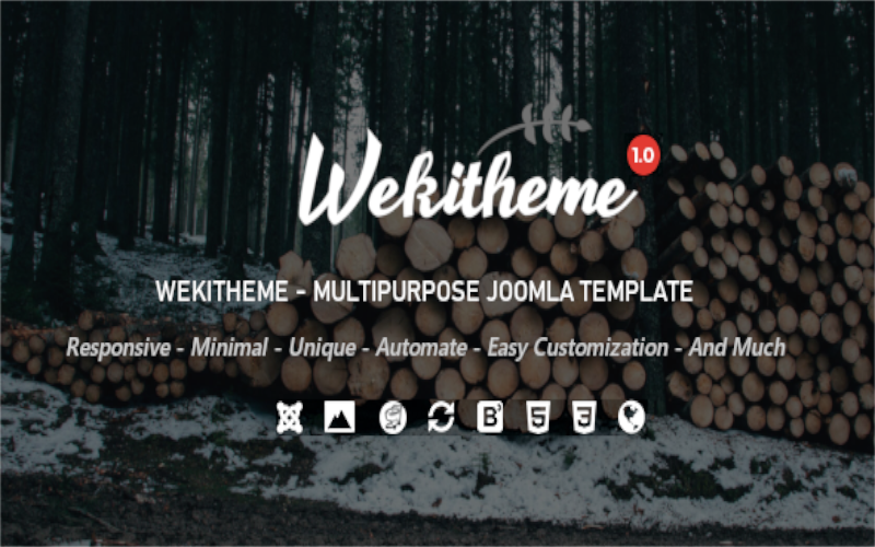 WEKITHEME - 适用于 Joomla 4 和 5 的多用途 Joomla 模板