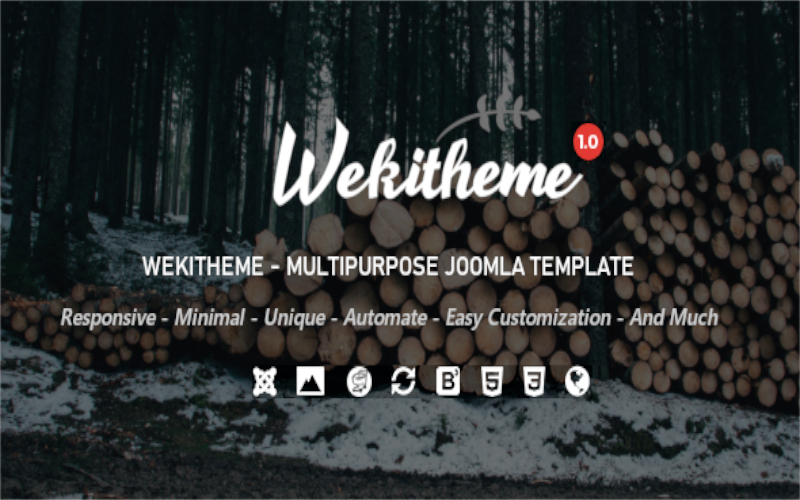 WEKITHEME – Többcélú Joomla sablon