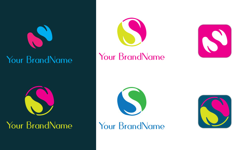Création de logo créatif S et beauté saine