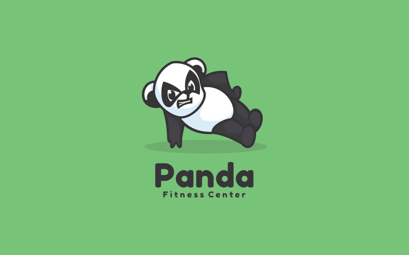 Estilo de logotipo Cool Panda Fitness