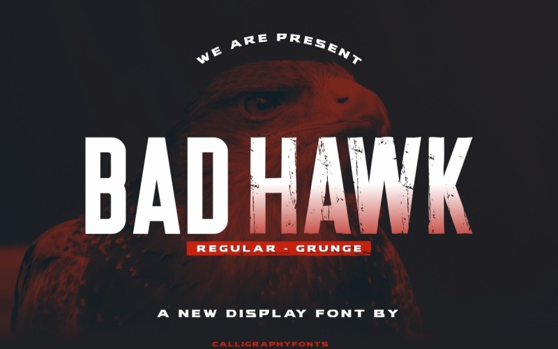 Fuente Bad Hawk Sans Serif Display