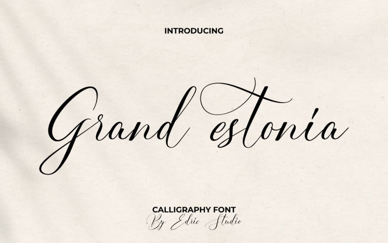 Grand Estonia Calligraphy Font