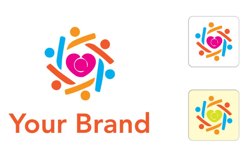 Modèle de conception créative de logo de consultation