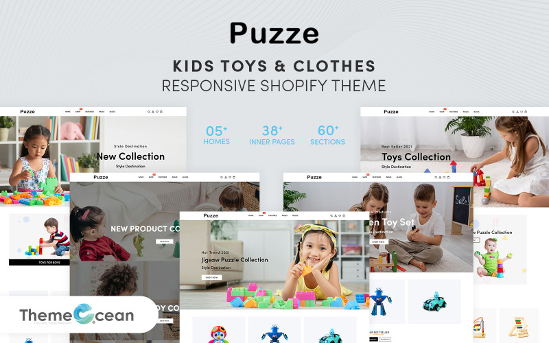 Puzze - Tema Shopify per giocattoli e vestiti per bambini