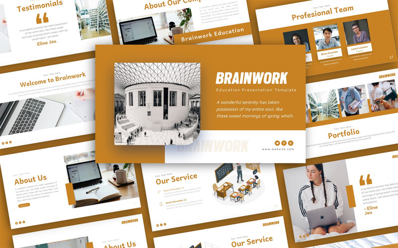 Шаблон презентації Brainwork Education