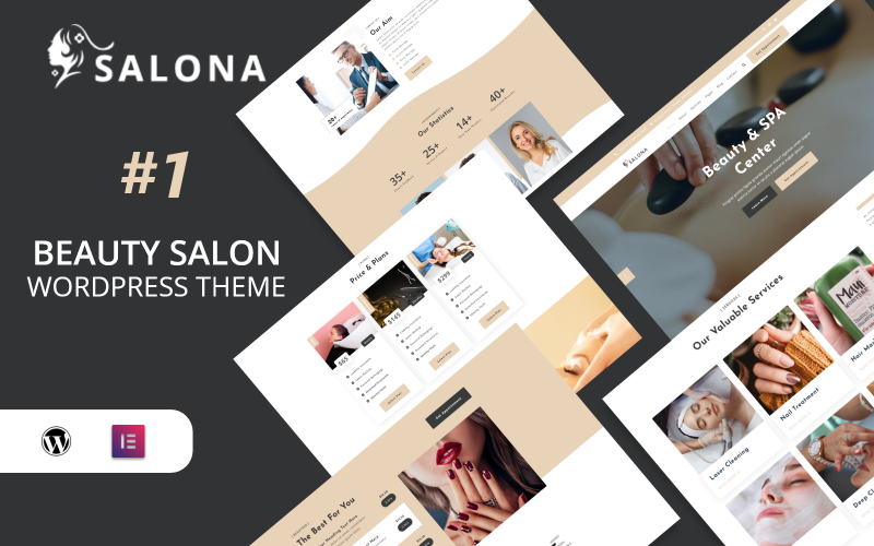 Salona — спа-салон для ногтей, массажный спа-салон и тема WordPress для салонов красоты