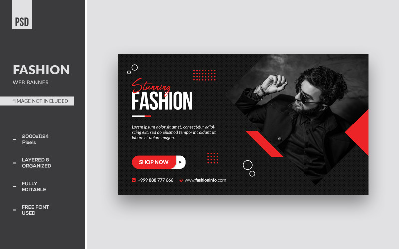 Superbes modèles de bannières Web et d'annonces de mode