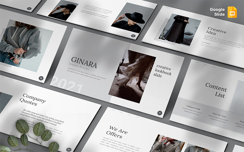Ginara - Lookbook Googleslide Template