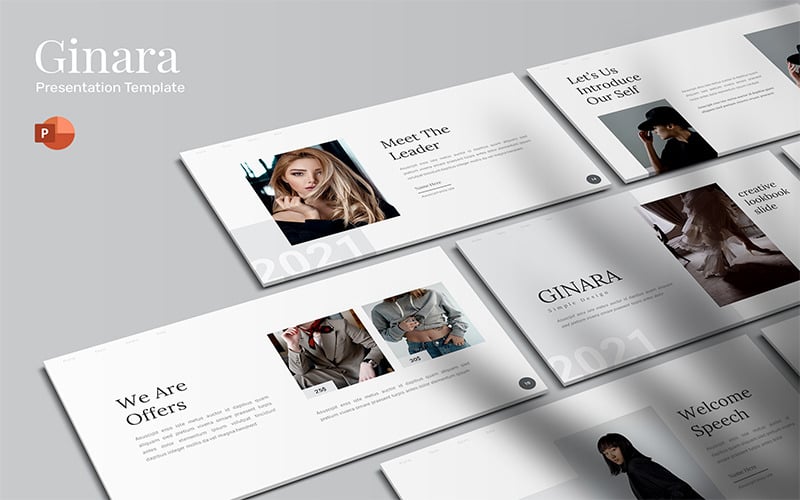 Ginara - Шаблон PowerPoint Lookbook