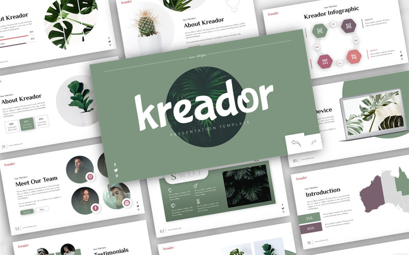 Kreador 创意谷歌幻灯片模板