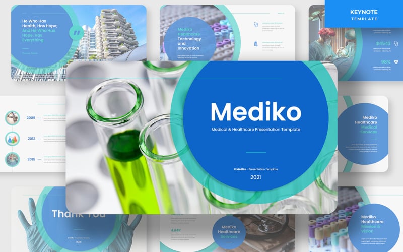 Mediko - Medical & Healthcare Business Keynote Template
