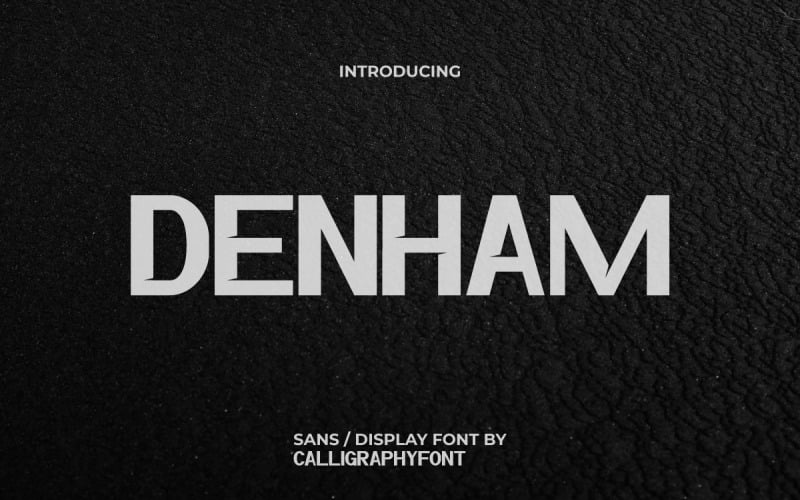 Denham Sans Serif-lettertype voor weergave