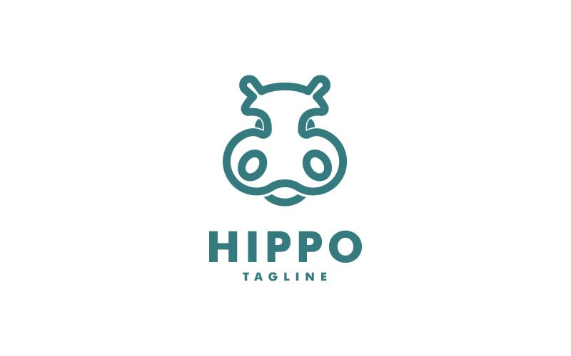 Hippopotamus Logo Template #216480 - Templatemonster