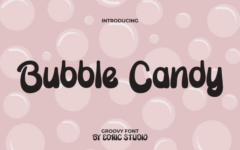 Police d'affichage Bubble Candy Groovy