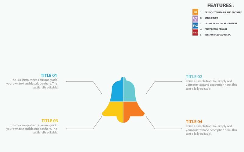 Bel infographic sjabloon