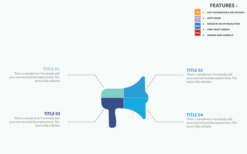 Hand Mike Infographic-sjabloon