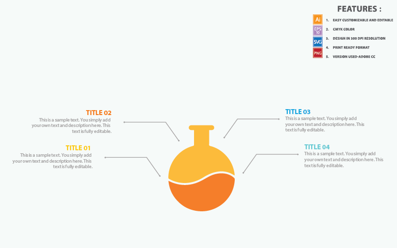 Plantilla de infografía científica