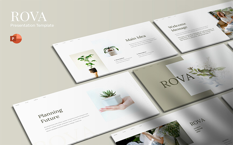 Rova - Modelo de Powerpoint de Negócios