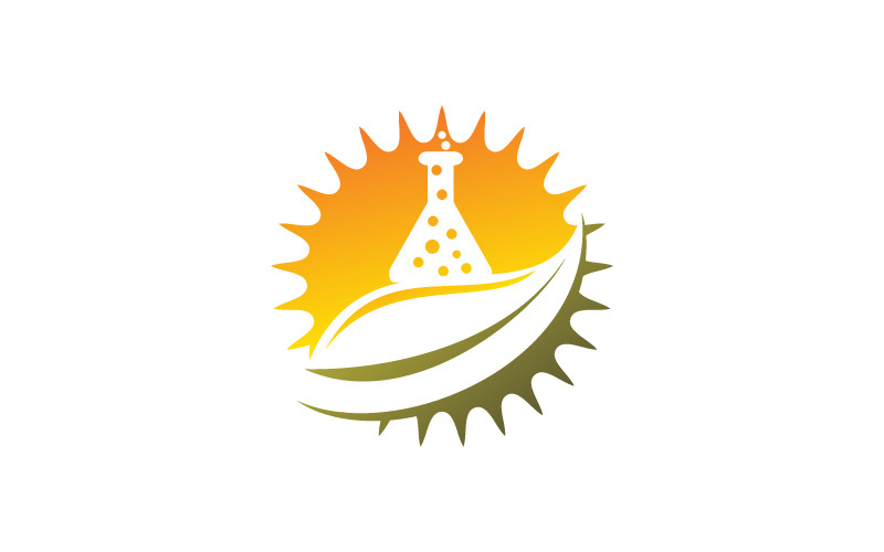 Analytisch zonneblad en laboratoriumkolf