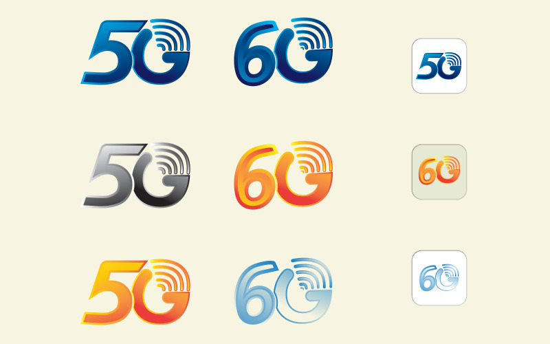 5g och 6g teknologi Logotyp
