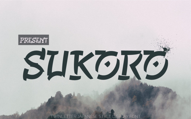 SUKORO - Schriftart im japanischen Stil