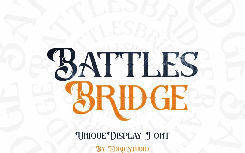 Battlesbridge 独特的字符字体