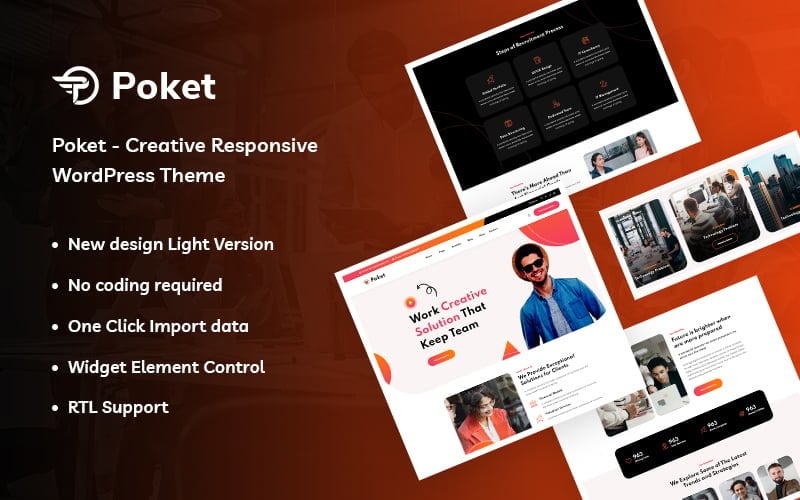 Poket - Tema WordPress creativo y receptivo